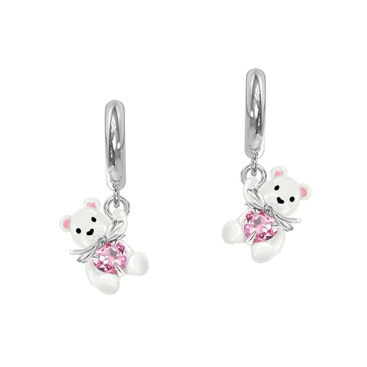 Design Sweet Bear Earrings For High-end Girls