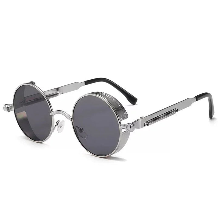 Luxury Steampunk Round Sunglasses for Men and Women