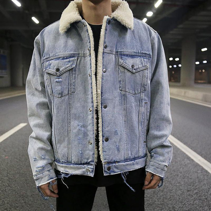 Fleece Denim Jacket