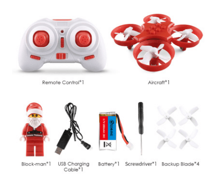 Santa Claus Building Blocks Quadcopter Remote Control Aircraft