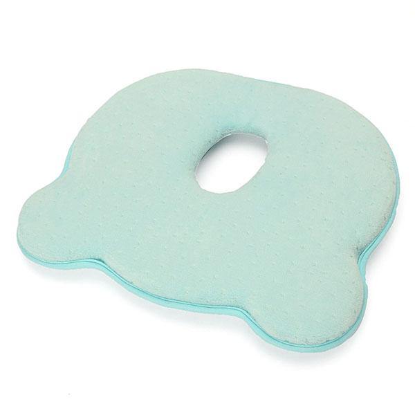 22x26x3.5cm Memory Cotton Newborn Baby Correcting Head Cervical Vertebra Pillow Blue Pink