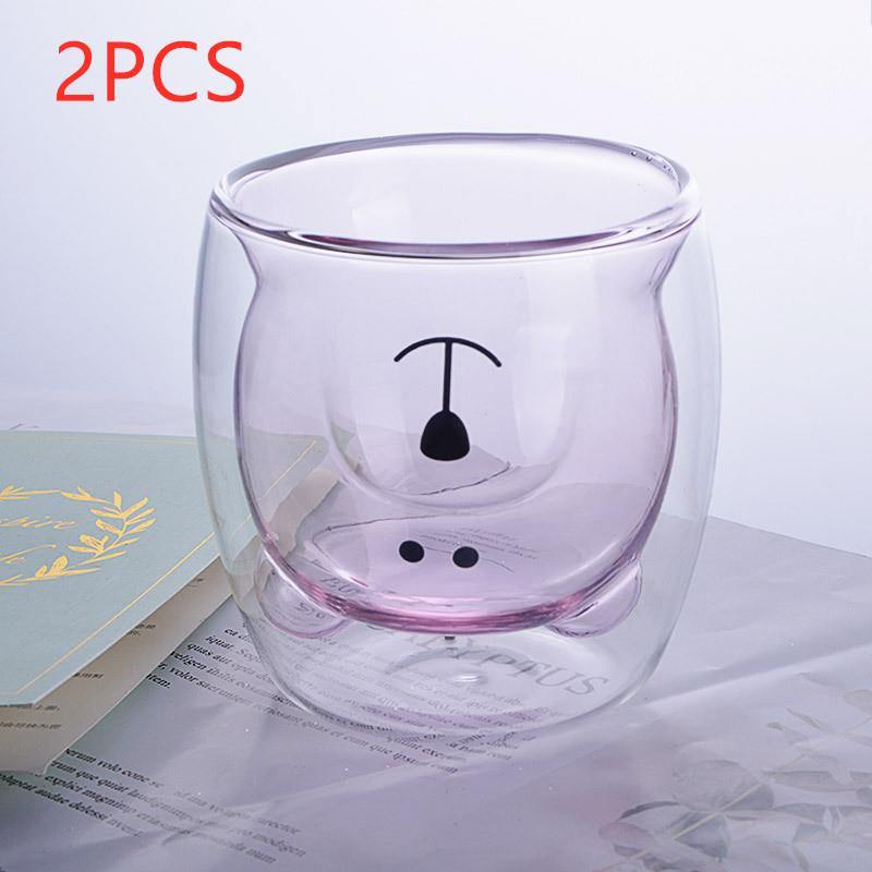 3D Double Layer Lovely Panda Cup Skull Wine Cup - MRSLM