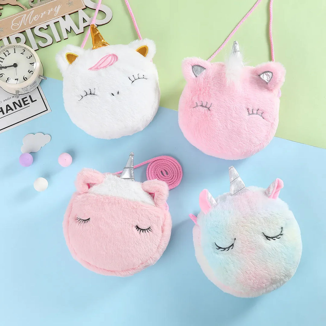 Magical Unicorn Plush Shoulder Bag for Fashionable Kids