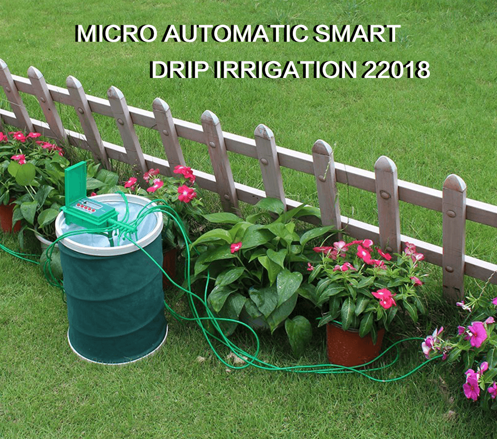 Automatic Micro Home Drip Irrigation Watering Kits System Sprinkler with Smart Controller for Garden (Green)