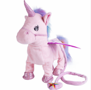 1pc Electric Walking Unicorn Plush Toy soft horse Stuffed Animal Toy Electronic sing Music Unicornio Toy Children Christmas Gift - MRSLM