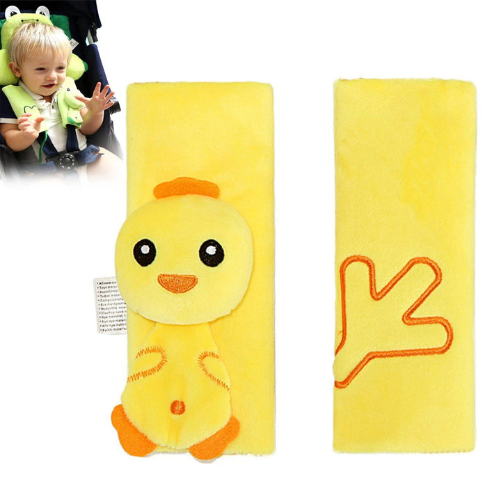 Kids Cartoon Plush Seat Belt Covers - Safety Shoulder Pads