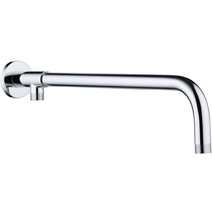 37cm/48cm Rain Shower Head Wall Arm Stainless Steel Extension Water Pipe with Base Mount