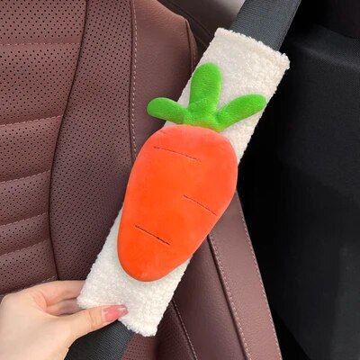 Plush Heart Frog Car Safety Belt Shoulder Cover