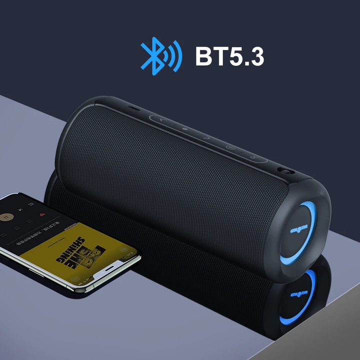 30W Portable Bluetooth Speaker | IPX7 Waterproof, TWS Dual Pairing, RGB Lighting & Bass Boost