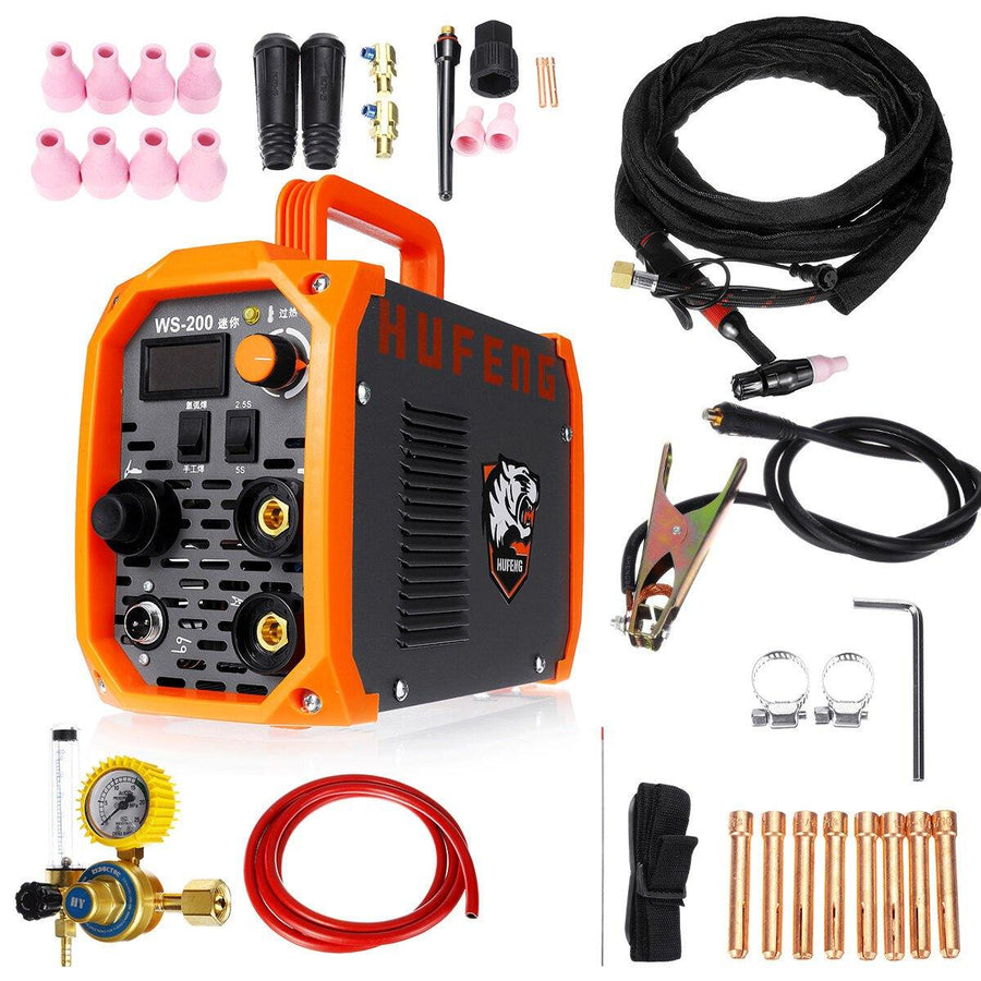 Gas Welder Mini WS-200 Welding Machine Gas Gasless Welder 220V Argon Welder Welding Machine 2 in 1 - MRSLM