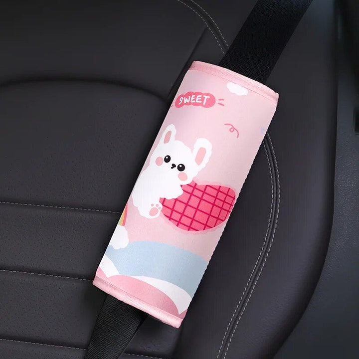 Kid's Comfort Car Seatbelt Protector with Cartoon Design