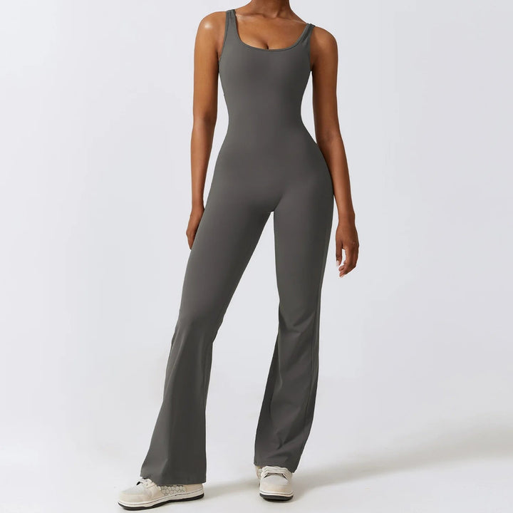 Women's All-Season Yoga Jumpsuit: One-Piece Fitness & Dance Bodysuit