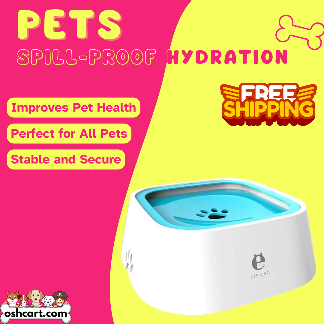 Zylo Anti-Splash Pet Waterer - Spill-Proof Hydration