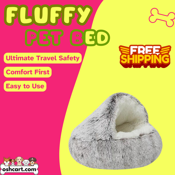 Zylo CozyNook Fluffy Pet Bed