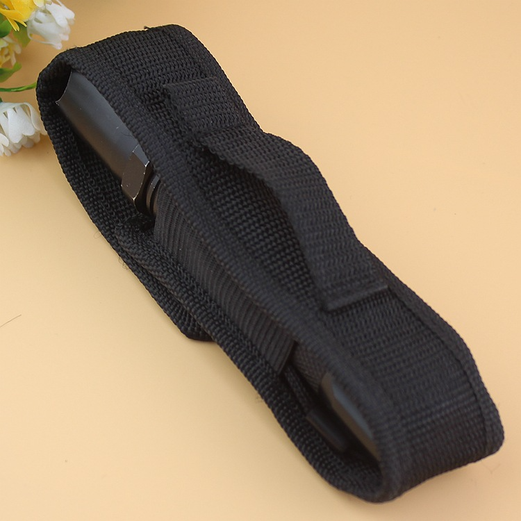 12-17cm LED Flashlight Holster Nylon Belt Carry Case Holder Storage Bag