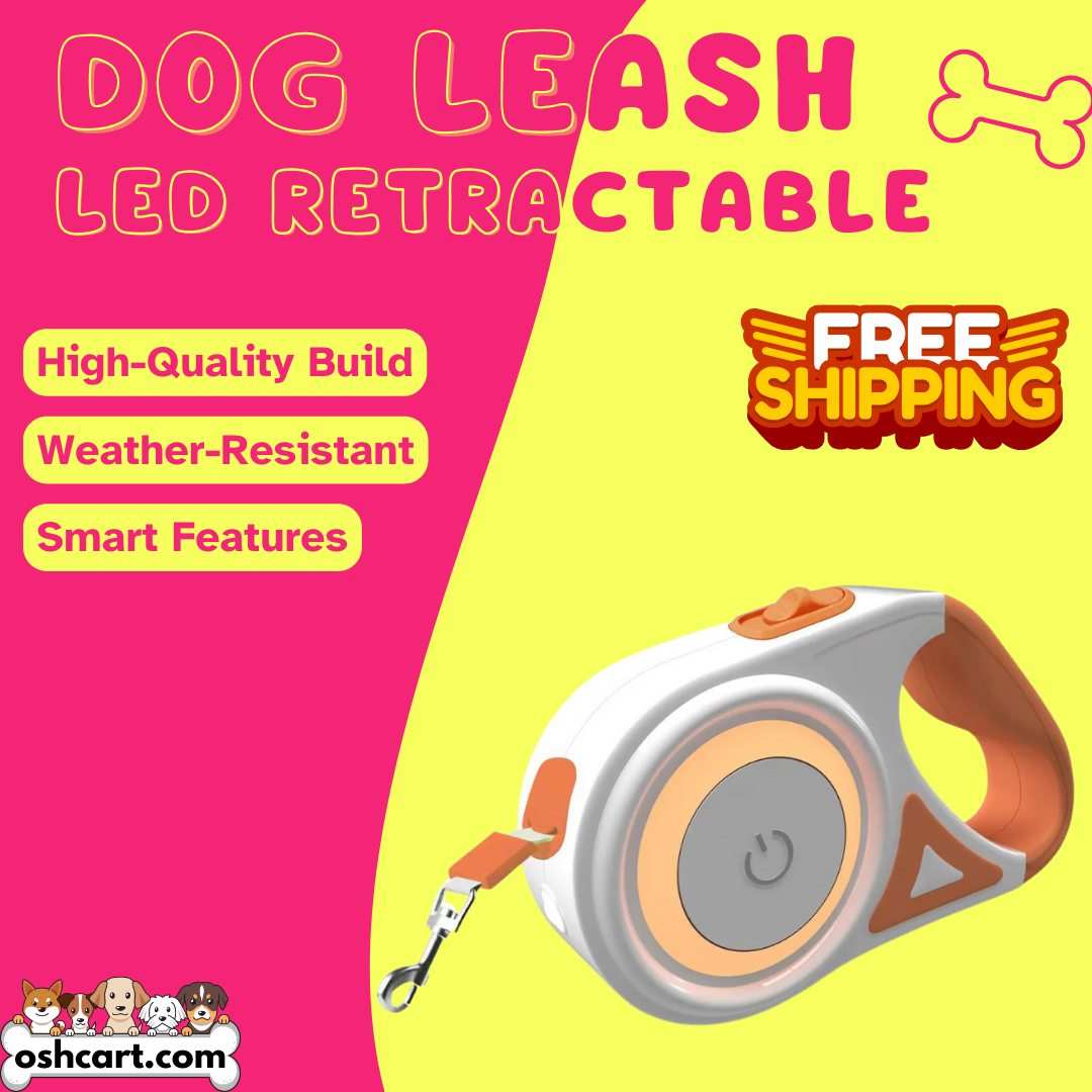 Zylo LED Retractable Dog Leash - Ultimate Nighttime Safety