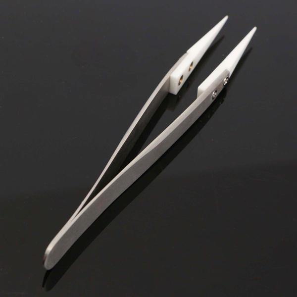 1600‚ÑÉ Heat Resistant Ceramic Stainless Steel Tweezers Anti-static Ceramic Tweezers