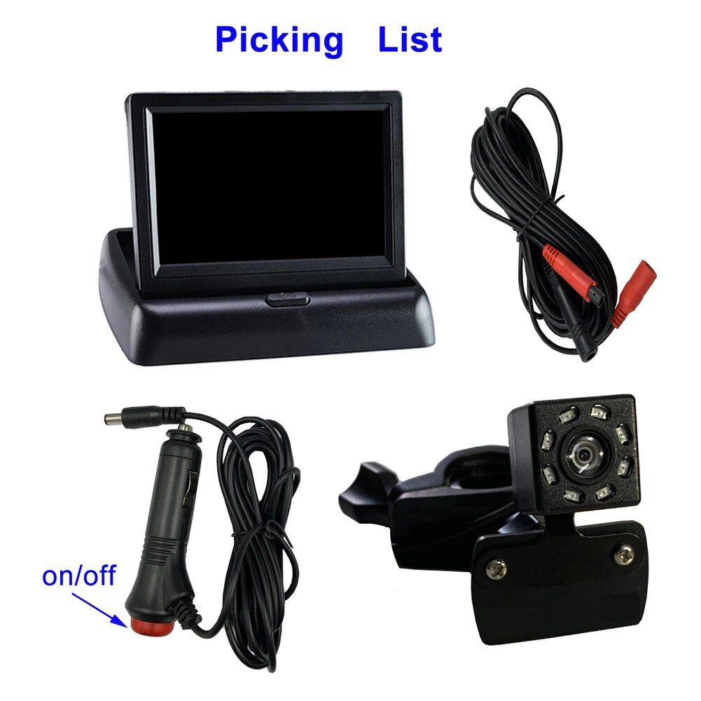 5" HD Baby Car Mirror Monitor: Infrared Night Vision, 150¬∞ View, Foldable LCD