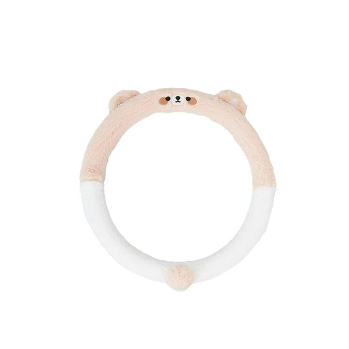 New Cute Lovely Animal Fluff Leather Steering Wheel Covers