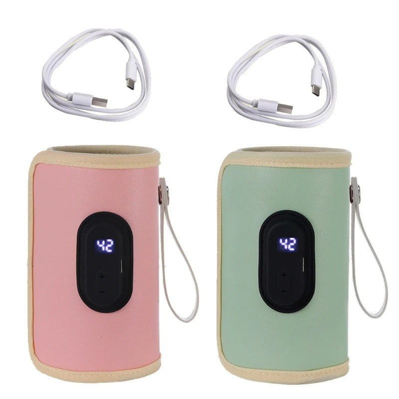 USB Portable Baby Bottle Warmer with Intelligent Temperature Control for Outdoor Travel