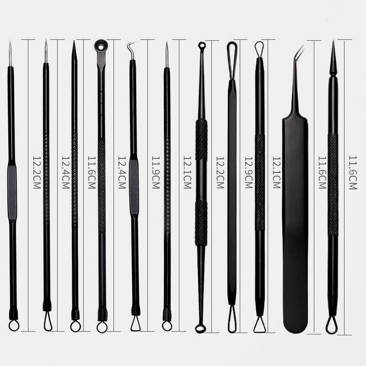 11 Pcs Acne Remover Tool Set Stainless Steel Double-Head Acne Needles Remove Acne Fat Particles Tool (#1)