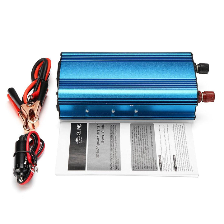 1200W PEAK DC 12V/24V to AC 220V Power Inverter Charger LED Modified Sine Wave Converter