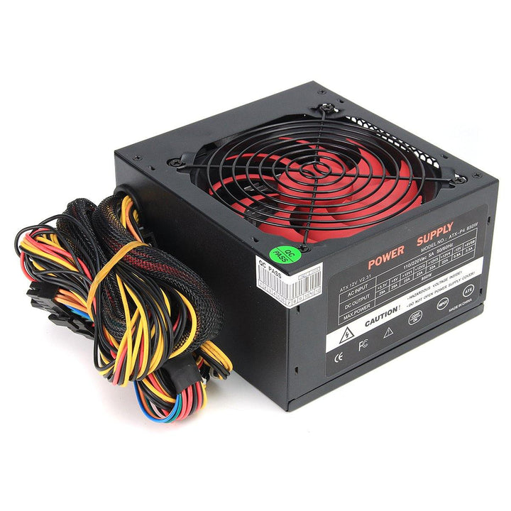 850W 12V ATX Computer Power Supply 12CM Fan 20/4PIN For Intel AMD PC 110V-230V