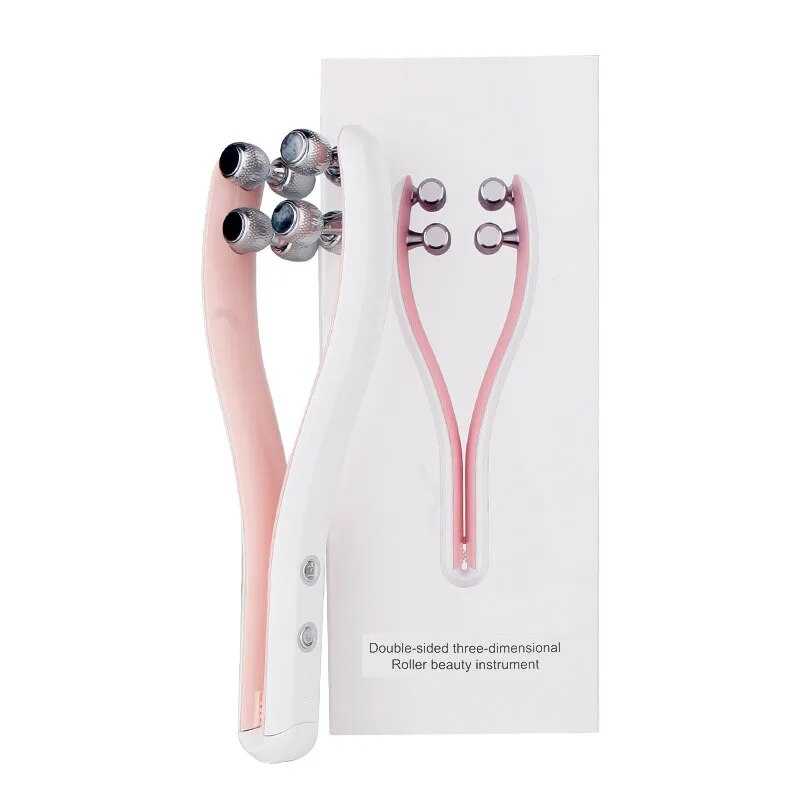 Y-Shape EMS Face Lifting Roller - Multifunctional Facial Massager & Skin Tightening Tool