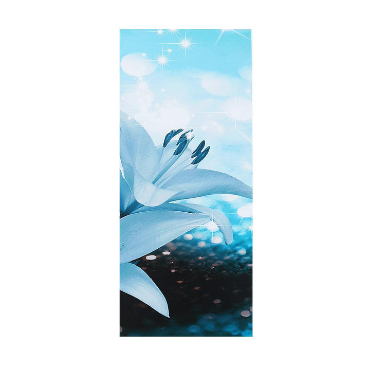 5 pcs Combination Blue Lily Flower Spray Painting Printing Sofa Wall Painting Canvas Home Office Wall Decoration