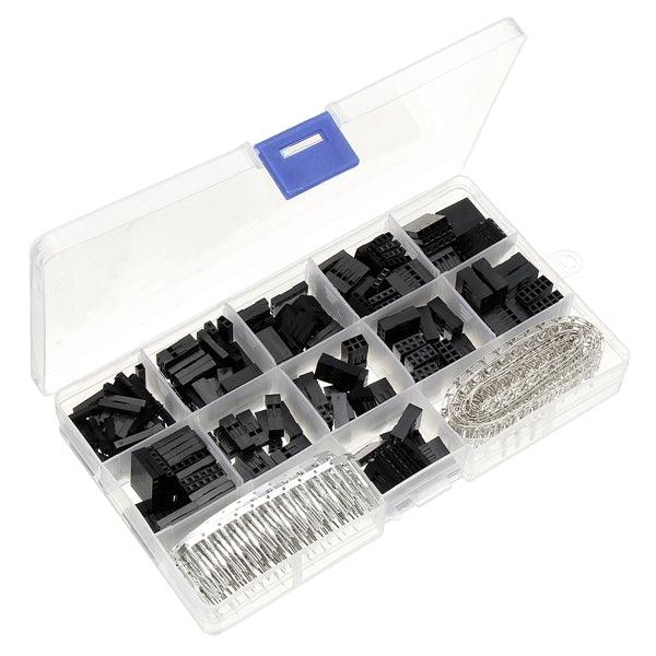 Excellway TC10 620pcs Wire Jumper Pin Header Connector Housing Kit For Dupont and Crimp Pins