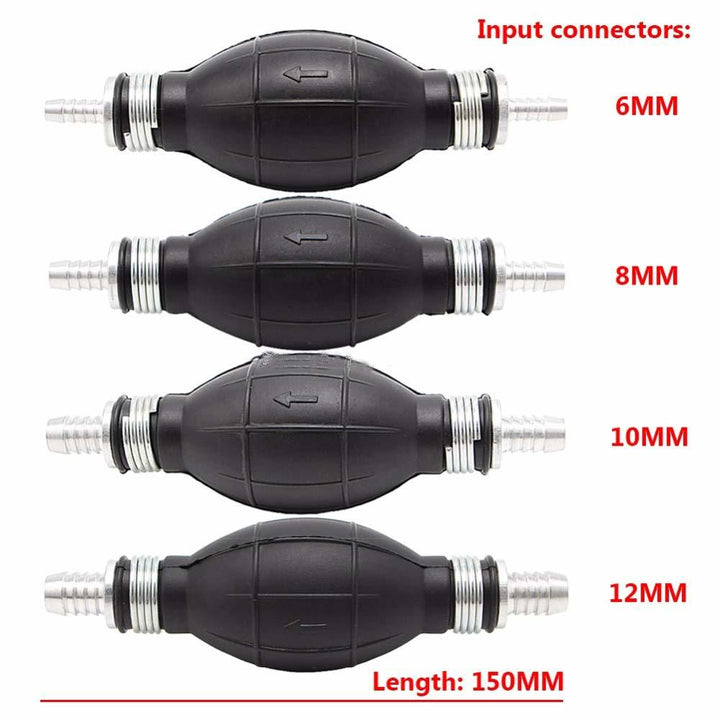 Fuel Line Pump Primer Bulb Hand Primer Gas Petrol Pumps Rubber And Aluminum Pump