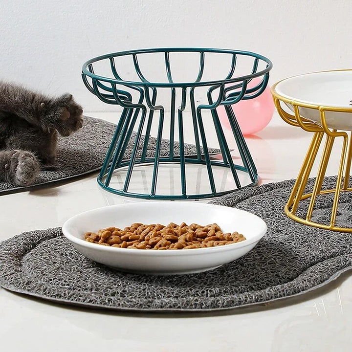 Elevated Iron Pet Feeder Stand