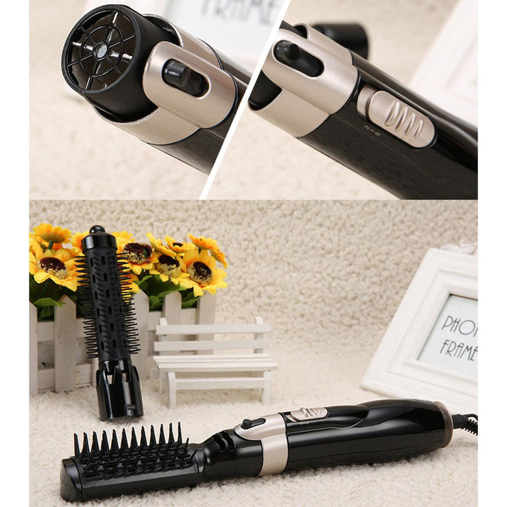 2 In 1 Professional Hair Dryer Comb Wet/Dry Hair Straightener Styling Curling