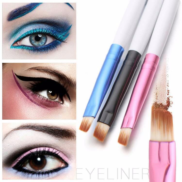 1pc Eye Oblique Angled Eyebrow Eyeliner Brow Lip Contour Brush Makeup Brushes Cosmetic Tool