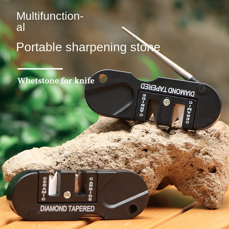 Portable Multipurpose Pocket Whetstone Sharpener - 3 in 1