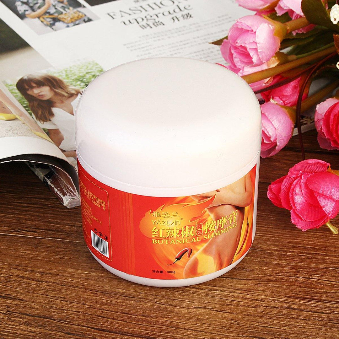 300g Red Chili Slimming Cream Portable Body Waist Slimming Fat Burner Anti-Cellulite Cream