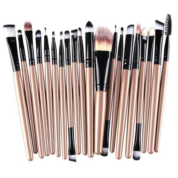 20Pcs Professional Makeup Brushes Cosmetic Synthetic Hair Brushes Kit Set - MRSLM