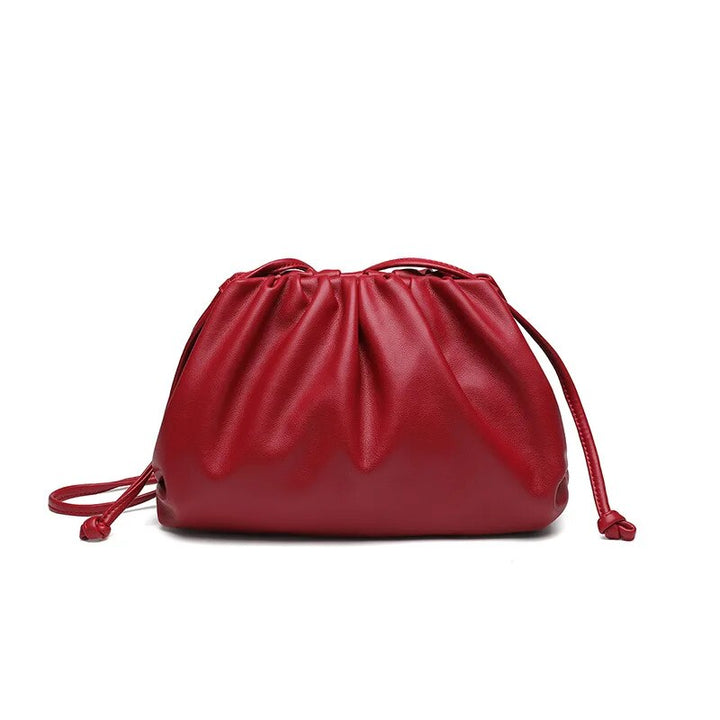 Chic Soft PU Leather Crossbody Bag - Versatile Dumpling Clutch in Four Colors