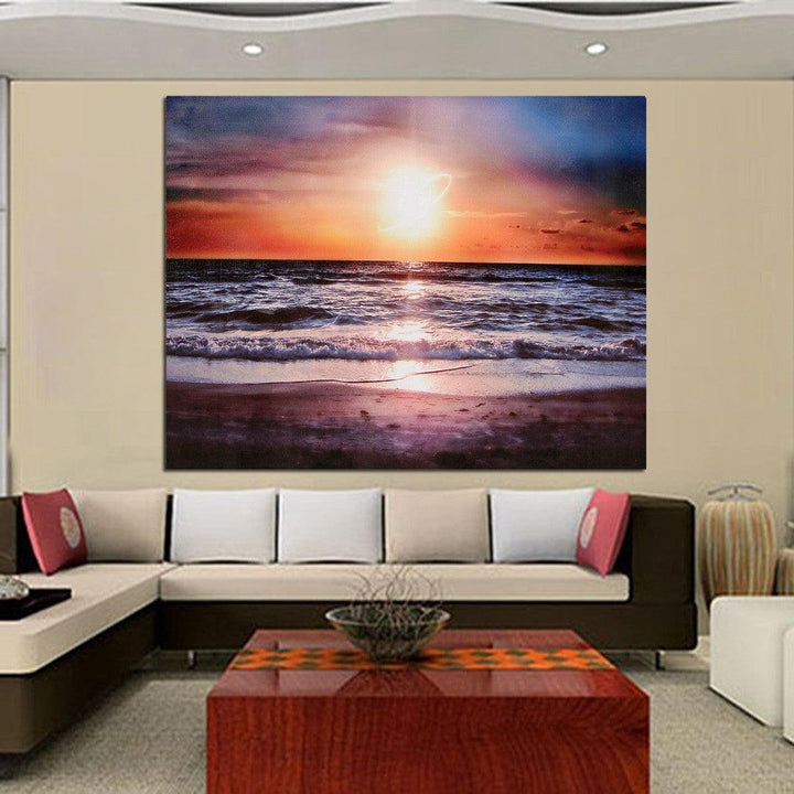 30*40 cm Sunset Beach Sofa Canvas Painting Wall Hanging Picture Canvas Home Office Wall Decoration no Frame