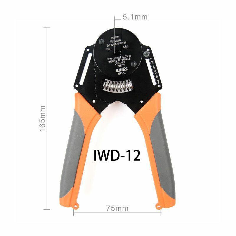 IWD-16 Crimper Harlley Cater Piller Hand Tool For Deutsch Connector Deutsch DT,DTM,DTP Terminal W2 Pliers 18/16/14 AWGl