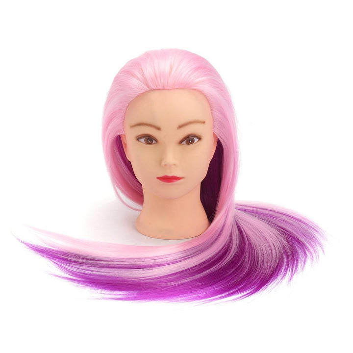 27'' Colorful Practice Training Head Long Hair Mannequin Hairdressing Salon Model