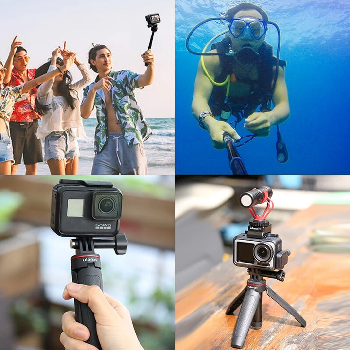 Compact Vlog Tripod - Portable Extendable Mini Tripod for Action Cameras