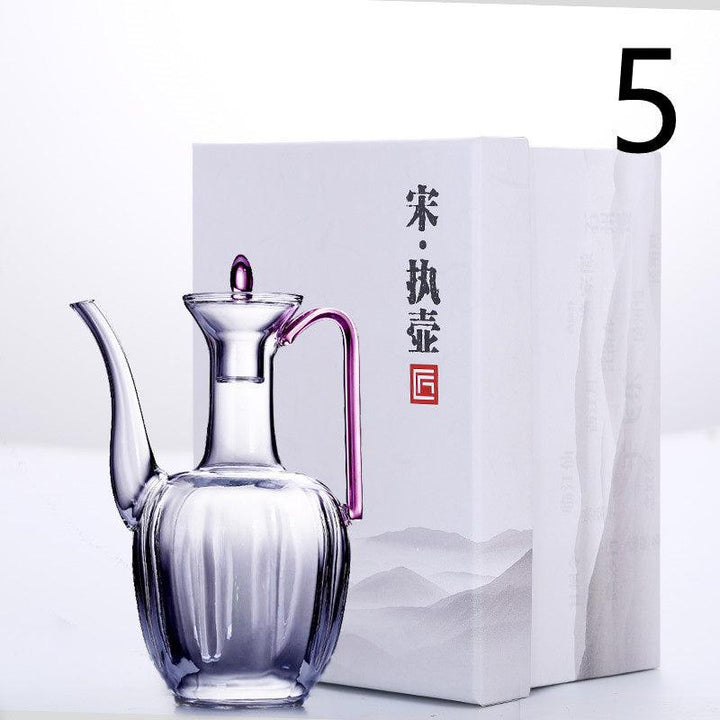 Handmade High Temperature Resistant Imperial Concubine Warm Wine Glass Jug Set