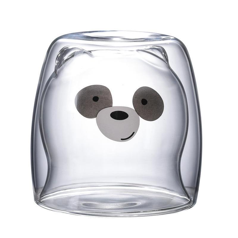 3D Double Layer Lovely Panda Cup Skull Wine Cup - MRSLM