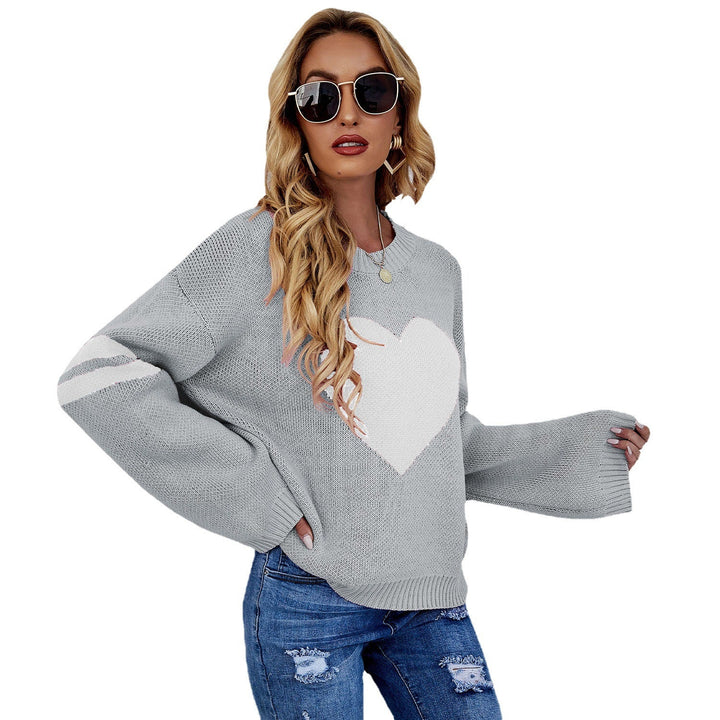 Women's Pullover Long Sleeve Love Sweater