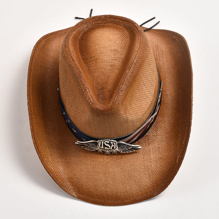 Stylish Straw Western Cowboy Hat for Men & Women