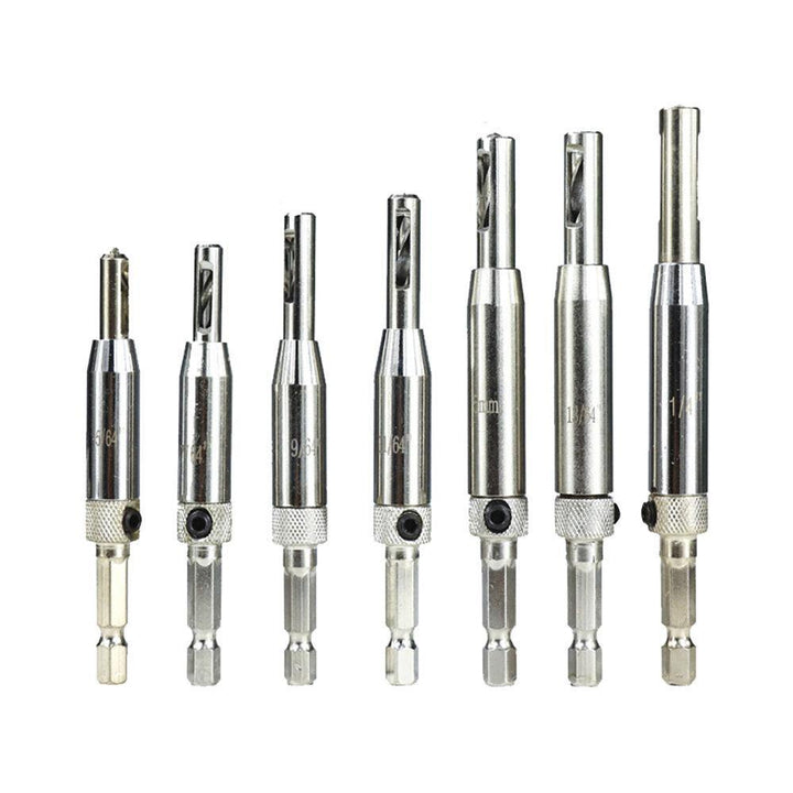 39pcs Woodworking Drill Chamfer Tool Countersink Drill Bit Set with Automatic Center Punch