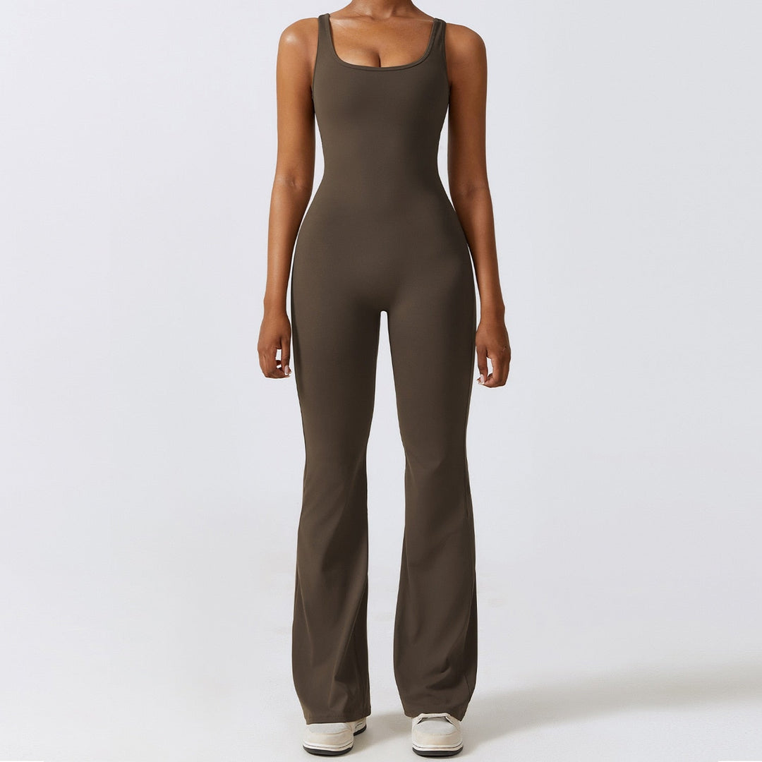 Women's All-Season Yoga Jumpsuit: One-Piece Fitness & Dance Bodysuit