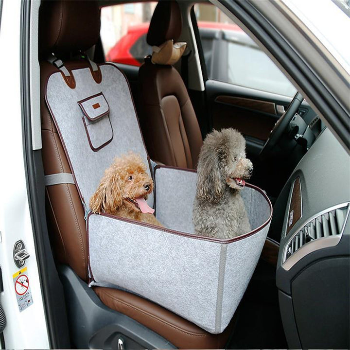 Retro Dual-purpose Pet Car Mat Front Seat Cushion - MRSLM