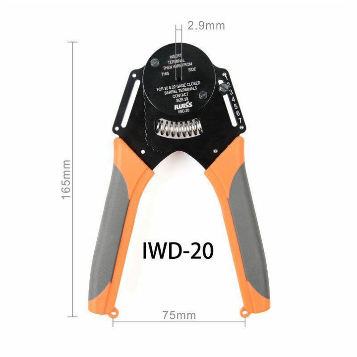 IWD-16 Crimper Harlley Cater Piller Hand Tool For Deutsch Connector Deutsch DT,DTM,DTP Terminal W2 Pliers 18/16/14 AWGl